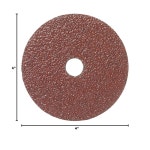 머서 인더스트리 300024 24 알루미늄 수지 섬유 디스크 4인 산화물 그릿 25팩 : 시그밋