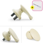 푸쉬풀방문손잡이도어 방 문고리 푸시풀문손잡이욕실화장실 도어락실린더교체 베이비푸쉬풀아이보리 : 어바웃데코