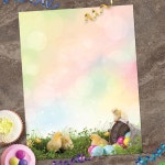 훌륭한 논문들! 이스터 칙스 레터헤드, 8.5인치 x 11인치, 80 카운트 (2017029) : 파셀몰100