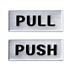 PULLPUSH 돔사인 2개입 표지판 안내스티커 가이드 RW6134DA13 : 칠구마켓v