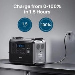오키텔 P1201 리튬인산스틸 야외용 1200w 태양광 발전소 파워스테이션 120V 발전기 휴대용 UPS : 열성글로벌