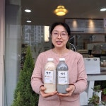 콩물 콩국 백태 서리태 경남진주 정성콩물 100% 국산 300ml 450ml 1L 당일생산 : 진주시장