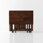 소로홈 4인 원목접이식테이블세트 BDC45 아카시아 1200x800mm, 브라운 8265.9908 : 마켓비 공식스토어