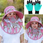 여름 햇빛 농사용 일 모자 농사장갑 세트 RW8D08FE13 : tooamall