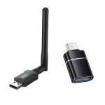 PC 무선 USB 네트워크 어댑터용 AC600 WIFI 어댑터 듀얼 밴드 2.4GHZ : 하이라이즈