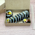 김밥한줄 종이도시락 1호 피크닉도시락 만두 분식 다용도 종이용기 1box-300매 : 주식회사 선팩