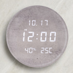 플라이토 WIFI 100%무선 LED 벽시계 인테리어 무소음 디지털 전자 예쁜 디자인 와이파이 루나온습도 : 지성아이엔씨