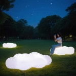 구름의자 조명의자 조형물 광장 테라스 옥외 스툴 55x25x35 5WㅣB형ㅣ콘센트 : 업라이즈 쇼핑몰