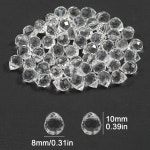 측면 구멍 배 모양 크리스탈 구슬 흰색 반투명 유리 팔찌 귀걸이 만들기 1. 10x8mm : 쇼핑또하자6호점