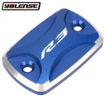 YAMAHA YZF-R3 YZFR-25 YZFR3 YZFR25 오토바이 CNC 알루미늄 프론트 브레이크 유체 저장소 오일 컵 캡 마스터 실린더 커버 : 제스121