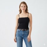 중랑비너스 무지 끈나시탑 패션템 브라런닝 블랙, 90 : 비너스솔브중랑점