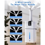 Lovlivi 30L / 7 93Gal 상업용 대형 객실 4200평방피트, 가정용 3000ml /H 미스트 출력, 가정용 쿨 미스트 산업용 , 식물, 사무실, 창고... 