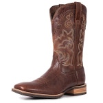 팔리투투 남성 스퀘어 웨스턴 목장 자수가 있는 그레인 가죽 작업용 부츠 카우보이 순정 103610 Brown 7 : Trend하이