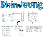 YAKO 2상 Nema34 4.2N.m 폐쇄 루프 스테퍼 모터 드라이버 키트 샤프트 직경 14mm 6A 3M 케이블 포함 YK286EC80A1+ESD26 : 신정종합상사B