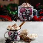 컵 랩 크리스마스 만화 악몽 전송 스티커 유리 데칼 가구 공예 1. 2 PCS-H7028 : 호걸쇼핑1호점