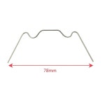 ZYAMY 50pc 스테인리스 스틸 온실 유리 클립 W형 하우스 트윈 홀 웹 시트용 리프 스프링 DS-8D : 다드림샵 여덟