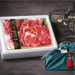 [도시별장 원쁠 한우 선물세트] 가정의날 어버이날 고급 보자기 선물포장 1+등급, 900g, 1개 : 도시별장