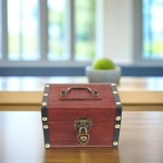 나무로 돈 절약 은행 창조적 하트 잠금 보관 상자 장식 홈 오피스 장식품 우드 1. Assorted Color : 쇼핑또하자21호점