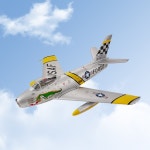 [드론 부품] FMSRC RC 고속 스포츠 모형 비행기, 80mm 덕트 선풍기 EDF 제트 F86 세이버 6ch, 리트랙트 포함, 항공기, 항공 PNP EPO... 