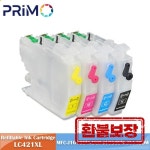 LC421XL LC-421XL Brother DCP-J1050DW DCP-J1140DW MFC-J1010DW DCP J1050 J1140 MFC J1010용 칩이 있는 리필 잉크 : 바비유몰