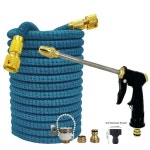 정원 관리25/125피트 정원용 텔레스코픽 호스, 고압 조절식 세차용 물총, 농장 관개용 : 청우상사