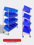 피킹카트 이동식 물류 피킹 공장 대차 바구니 창고 택배 대형트롤리 운반 선반 보관함 정리 : 아이딜스몰