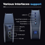 알리와바 GH9 미니 PC, 12번째 인텔 코어 i9-12900HK 14C / 20T, 최대 5 0GHz , 32GB RAM / 512GB SSD 미니 데스크톱 PC, HDMI... 