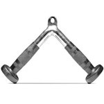 피트니스 매니악 홈 체육관 역도 기계 부착물 트라이셉 푸시 다운 바 V 핸들 클로즈 그립 케이블 고무 손잡이 : 나스토어일공