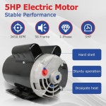 압축기용 5 모터 1상 모터 3450 56 프레임 7/8인치 샤프트 230V : 하루서랍픽