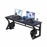 커플 게이밍테이블 테이블 블랙 더블 2인용 서재 컴퓨터 pc방 : 노마드픽샵