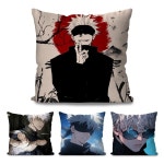 1pc Satoru Gojo Anime Jujutsu Kaisen 베개 케이스 광장 침실 소파 레저 쿠션 자동차 거실 홈 인테리어 40X40 : 스윗킷