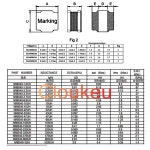 NR8040 칩 파워 인덕터 1uH 1 5uH 2 2uH 3 3uH 4 7uH 6 8uH 10uH 15uH 22uH 33uH 47uH 68uH100uH150uH220uH330uH4 : 바루노