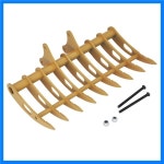 Huina 굴삭기 금속 레이크 버킷, 1/14 RC 1580 1592 DIY 액세서리 : 더글로팜