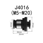 퀵체인지 탭핑 척 J4016 / J4020 B16 B18 M5-M16 탭 나사 테이블 드릴 선반 세트 : 짜니네상사