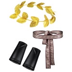 미사나비 남성 토가 코스튬 - 그리스 신 로만 코스프레 의상 할로윈 가운 액세서리 세트 : 하루하루마켓