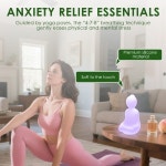 실리콘 호흡 요가 라이트 4-7-8 가이드 비주얼 명상 마음챙김 차분한 스트레스 해소 : onsaeonsae