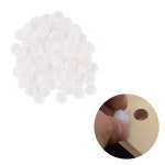 50Pcs 12mm 힌지 나사 커버 흰색 플라스틱 캐비닛 도어 창 장식용 간편한 설치 도구 필요 없음 : 뉴트럴룸