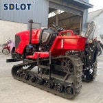 크롤러 구동 농업용 겸용 60마력 트랙터 디젤 다기능 수동 변속기 PTO 맞춤형 : attiatti9