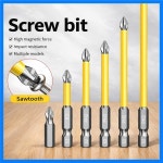 미끄럼 방지 및 충격 비트 드라이버 고경도 강력 자석 25/50/65/70/90/150mm PH2 세트 : goeungoeun9