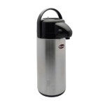 윈코 AP-522 2.2L 푸시버튼 유리보온병 커피 디스펜서 스텐 블랙 74.4 Ounces : 베르온마켓