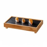 일식접시 대나무 사각 일식 접시 플레이트 스톤 돌접시 초밥 스시 : 서원전문무역