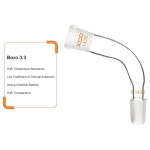 XCD 유리 증류 어댑터, 외부 및 내부 조인트가 14/20인 105도 구부러진 붕규산 어댑터 14/20 Joint : Amazing007