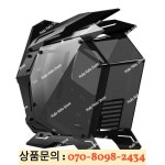오픈 프레임 EATX 게이밍 PC 케이스 메카 스타일 컴퓨터 섀시 맞춤형 RGB 조립을 위한 강화 유리 포함 : 트루픽마켓