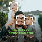 Wemo 스마트 비디오 초인종 HomeKit HDR 카메라 시스템용 WiFi 223 FOV 양방향 오디오 : SHED LIGHT