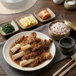 전통 한끼 국물소갈비찜(간장맛) 1.3kg : 다미네식탁