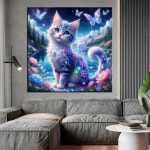 페인팅 크로스 키트 귀여운 동물 사자 고양이 폭스 드릴 모자이크 새 컬렉션 홈 인테리어 선물 1. J4388-4 : 푸도도1