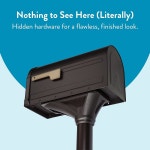 건축용 우편함 ROXBURY 외부용 내후성 강철 금속 USPS 배송 도로변 청동, 자석 : 옥지타