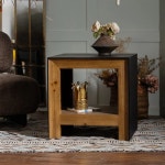 중세 스타일 원목 레트로 발코니 화분대 미국 홈스테이 베이 윈도우 조각 티 테이블 침실 서랍장 1. Bedside table  H3415 : 직구다이브4호점