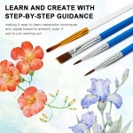 가이드 플라워 일러스트가 있는 나선형 수채화 워크북 u2013 초급 회화 연습서 테마 ANIMALS : 트로피카