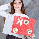 친절한 스티커 그래픽 영감을 주는 명언 미적 디자인 셀프 접착 씰 생일 파티 1. H0598-100pcs : 푸도도29